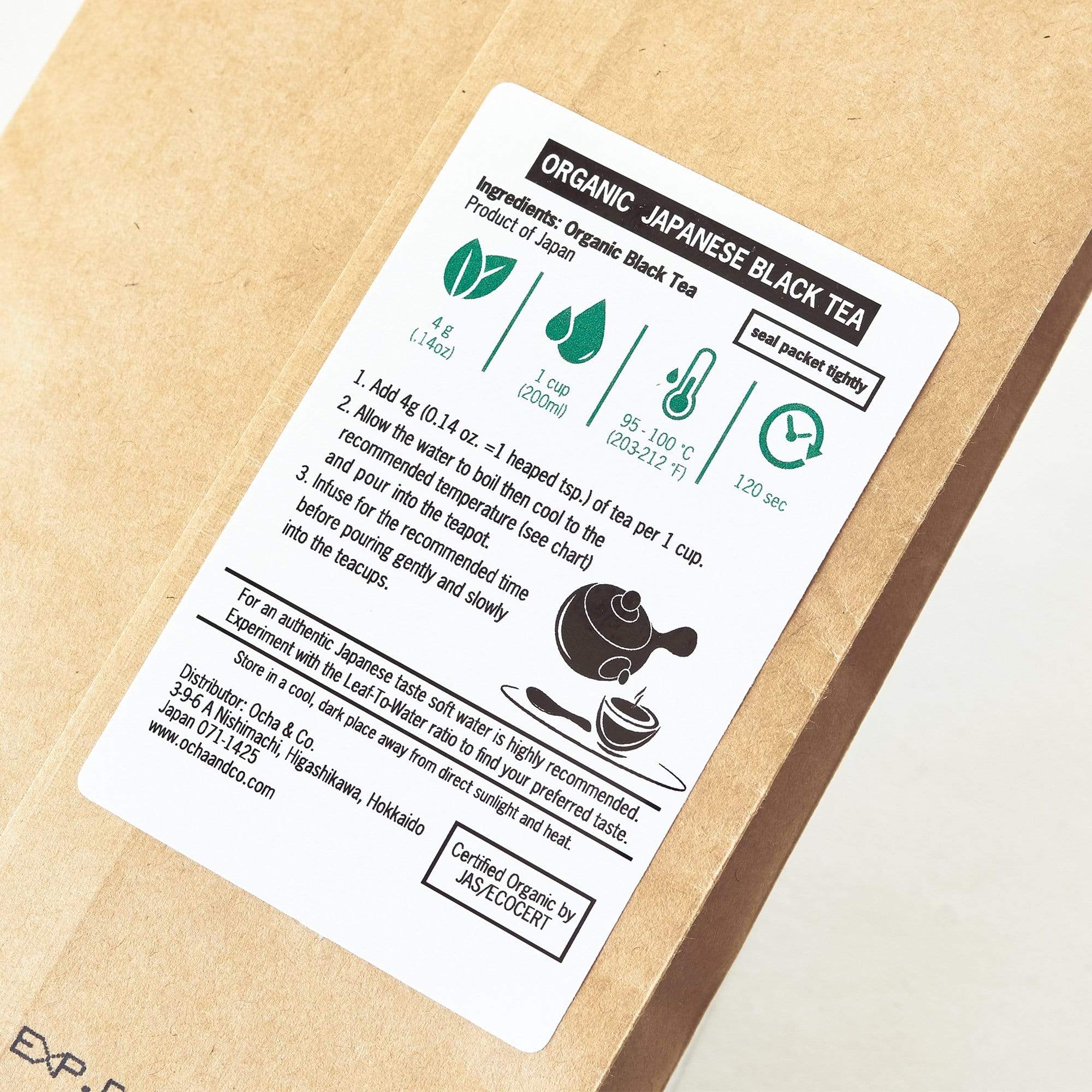 Organic Japanese Black Tea - Ocha & Co.