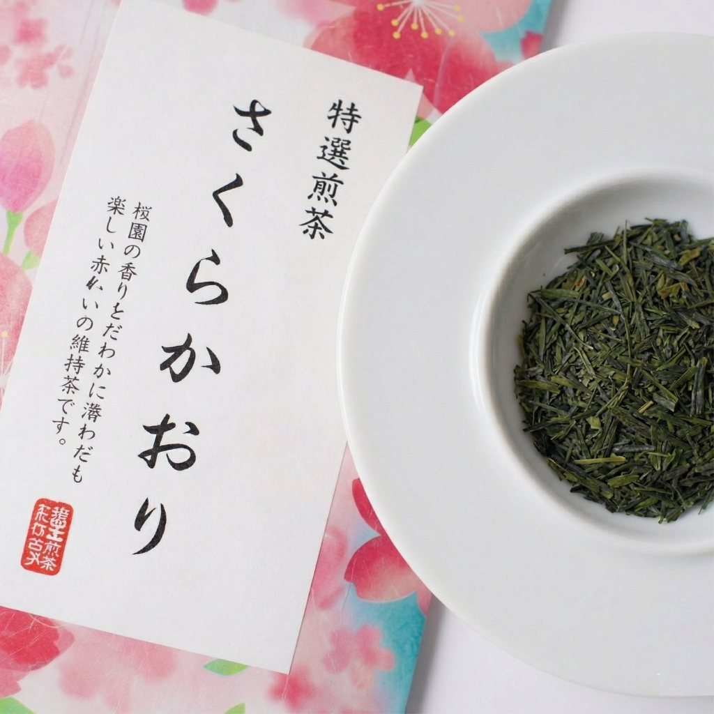 Japanese SHIZU-7132 Sakura Cherry Green Tea 40g