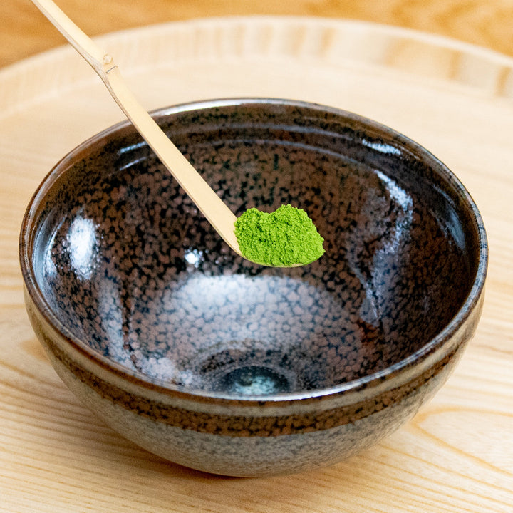 Japanese Nara Takayama Bamboo Matcha Scoop Ribbed Grain - Ocha & Co.