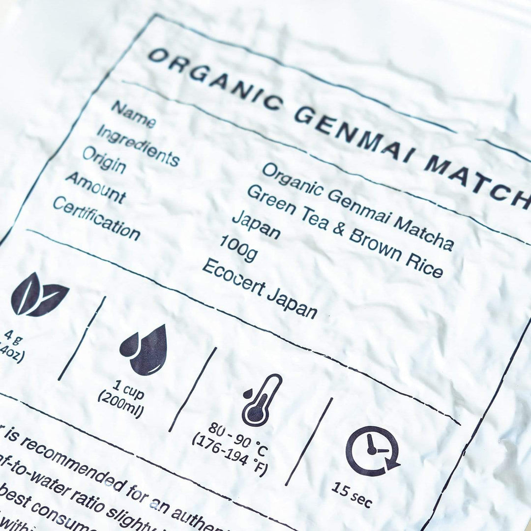 Organic Japanese Genmai & Matcha Green Tea with Brown Rice - Ocha & Co.